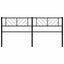 udskiftningsgavl 200 cm metal sort