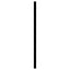 udskiftningsgavl 200 cm metal sort
