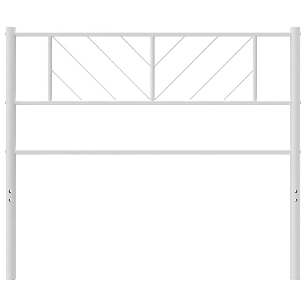 udskiftningsgavl 75 cm metal hvid