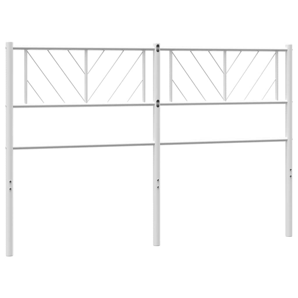 udskiftningsgavl 135 cm metal hvid