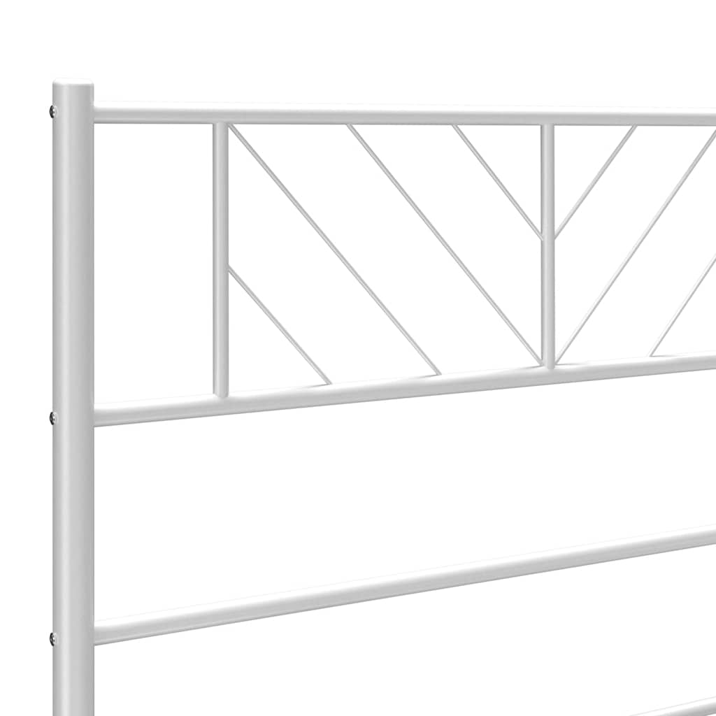 udskiftningsgavl 150 cm metal hvid