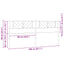 udskiftningsgavl 200 cm metal hvid