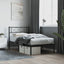 sengeramme med sengegavl 107x203 cm metal sort