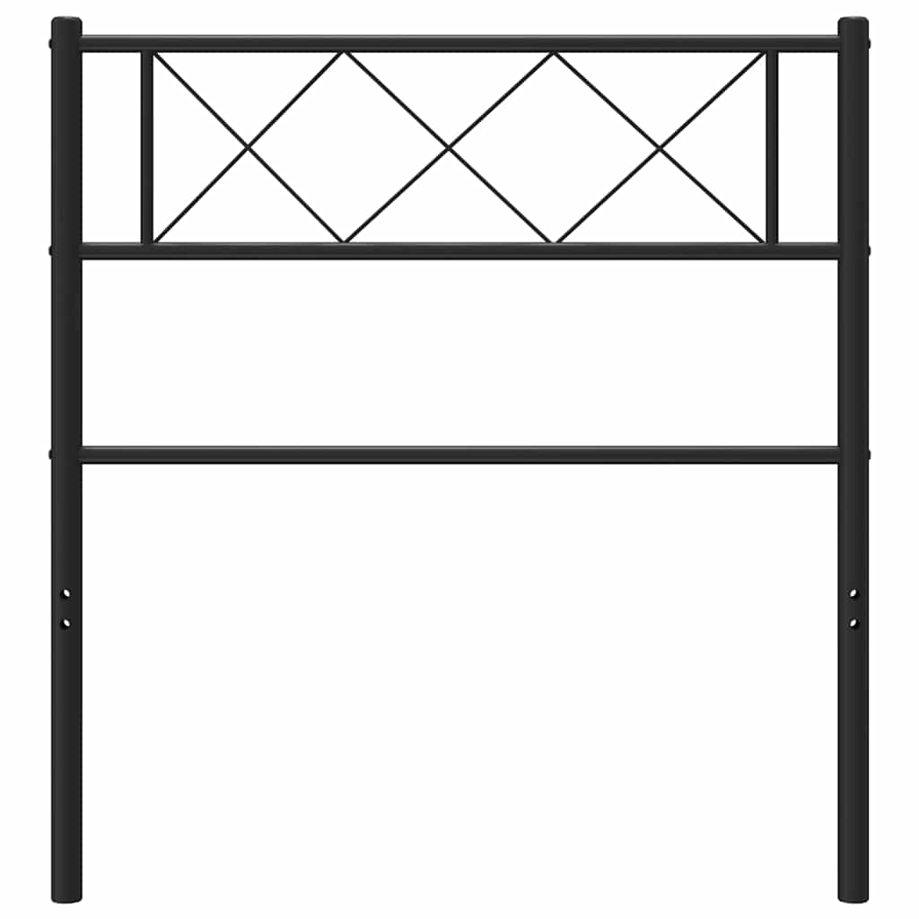 udskiftningsgavl 100 cm metal sort