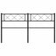 udskiftningsgavl 120 cm metal sort