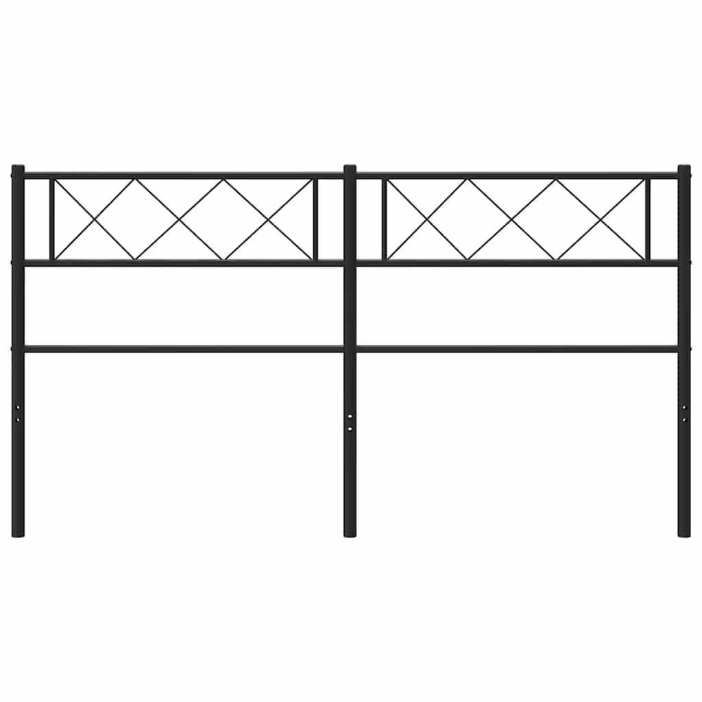 udskiftningsgavl 135 cm metal sort