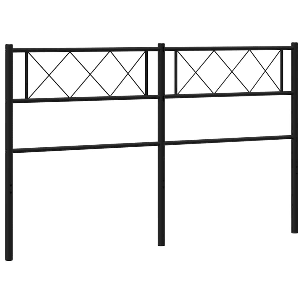 udskiftningsgavl 135 cm metal sort