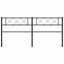 udskiftningsgavl 160 cm metal sort