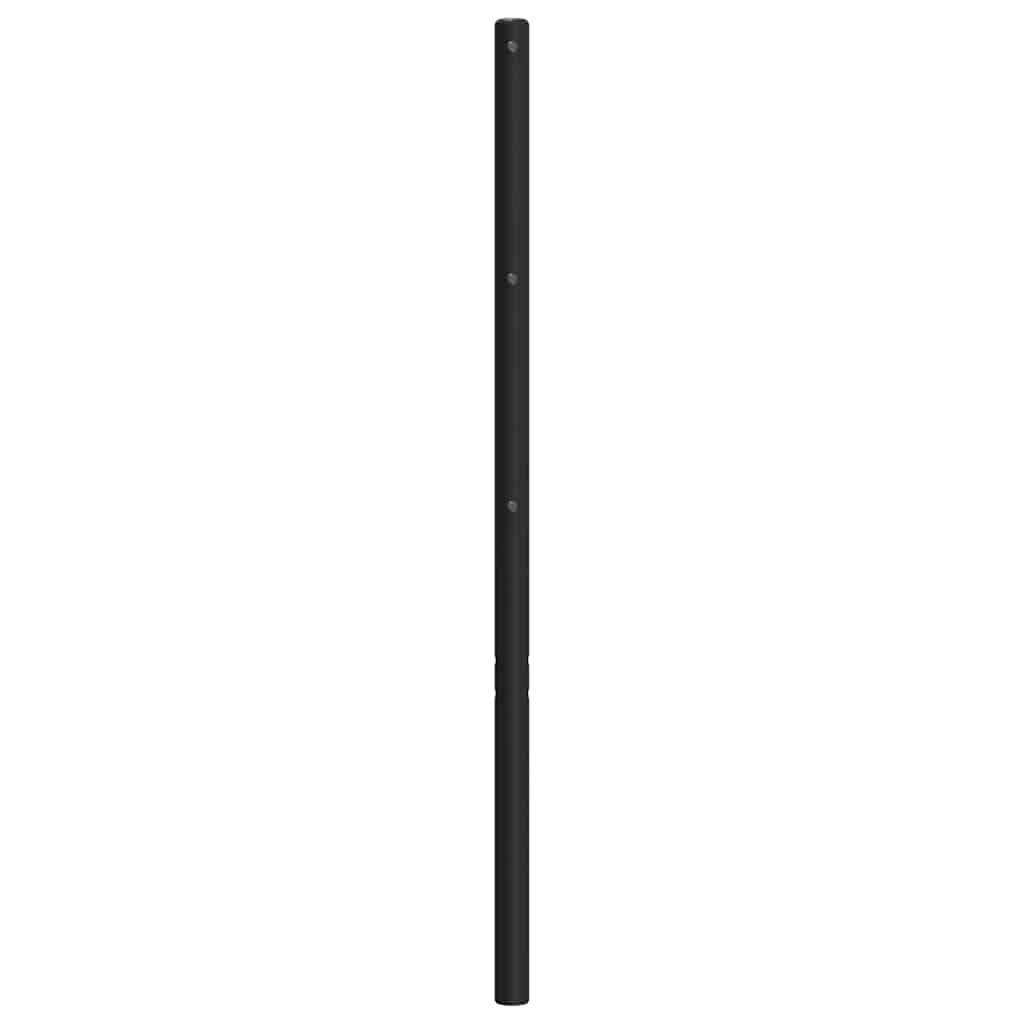 udskiftningsgavl 180 cm metal sort