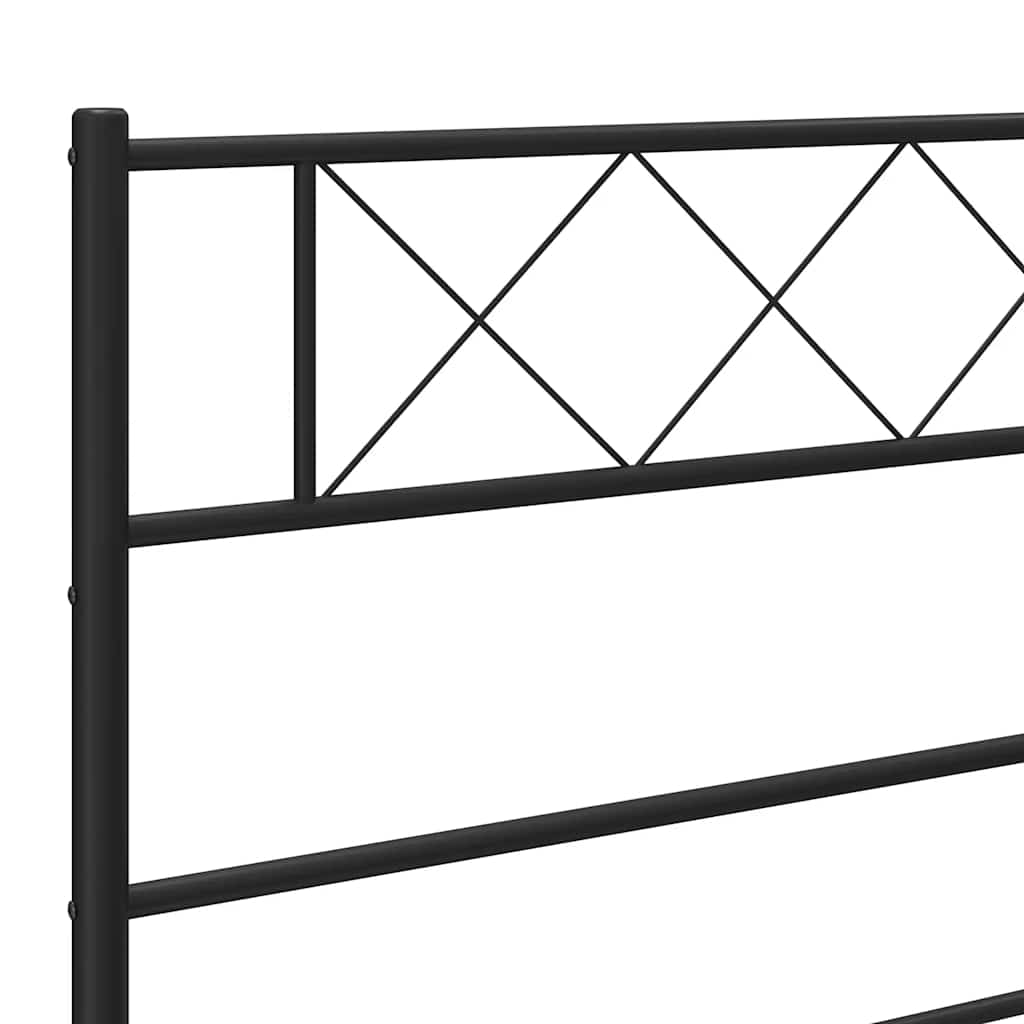 udskiftningsgavl 180 cm metal sort