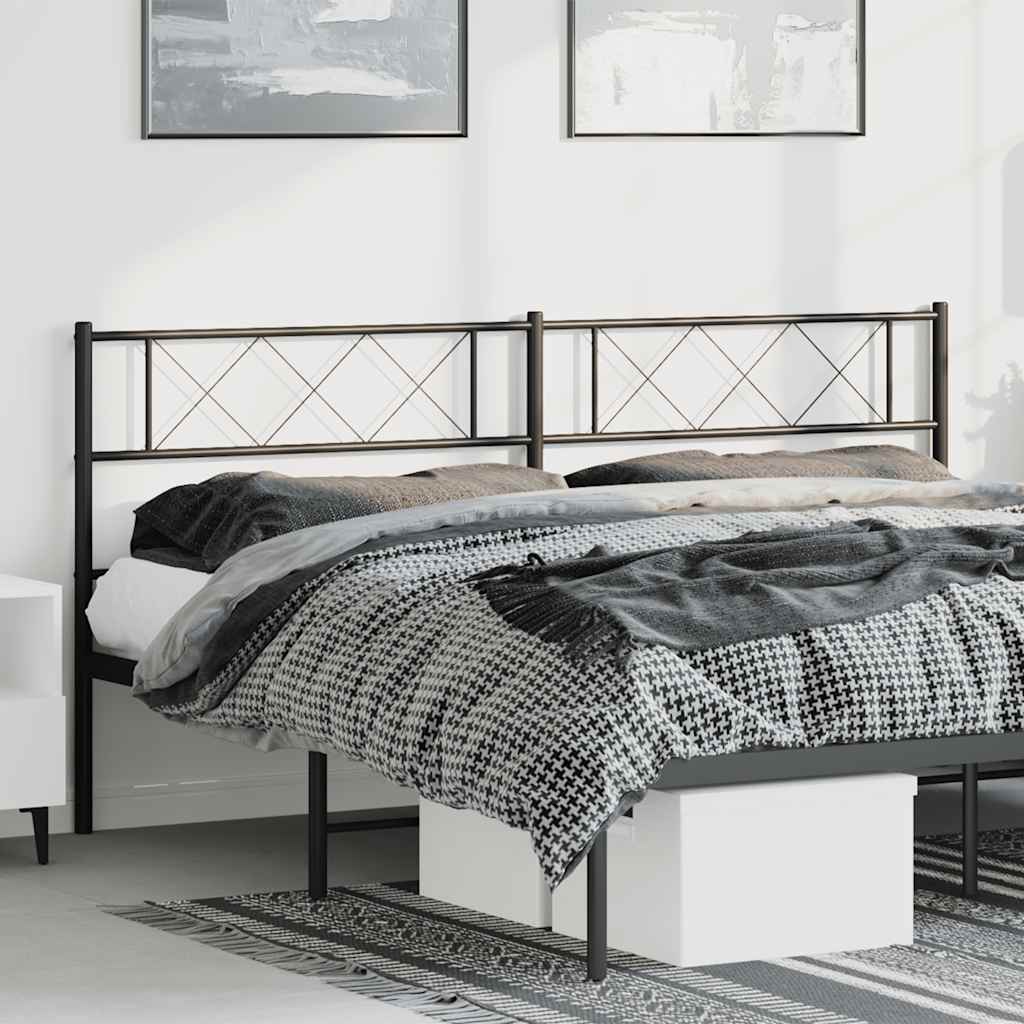 udskiftningsgavl 180 cm metal sort