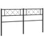 udskiftningsgavl 200 cm metal sort