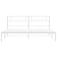 sengeramme med sengegavl 193x203 cm metal hvid