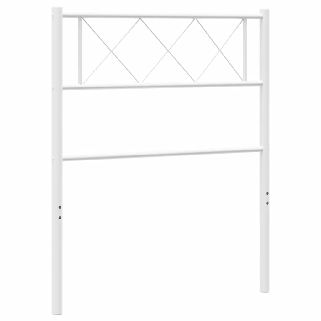 udskiftningsgavl 75 cm metal hvid