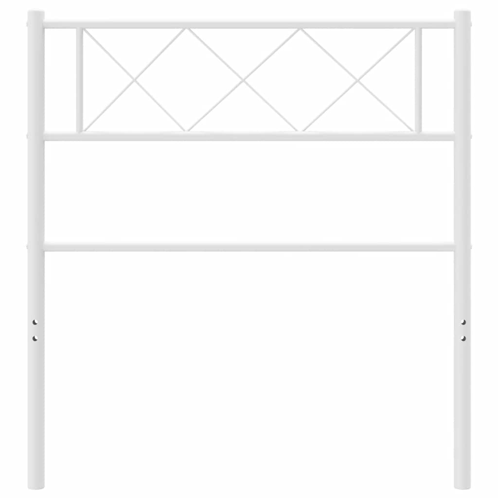 udskiftningsgavl 75 cm metal hvid
