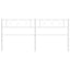udskiftningsgavl 180 cm metal hvid