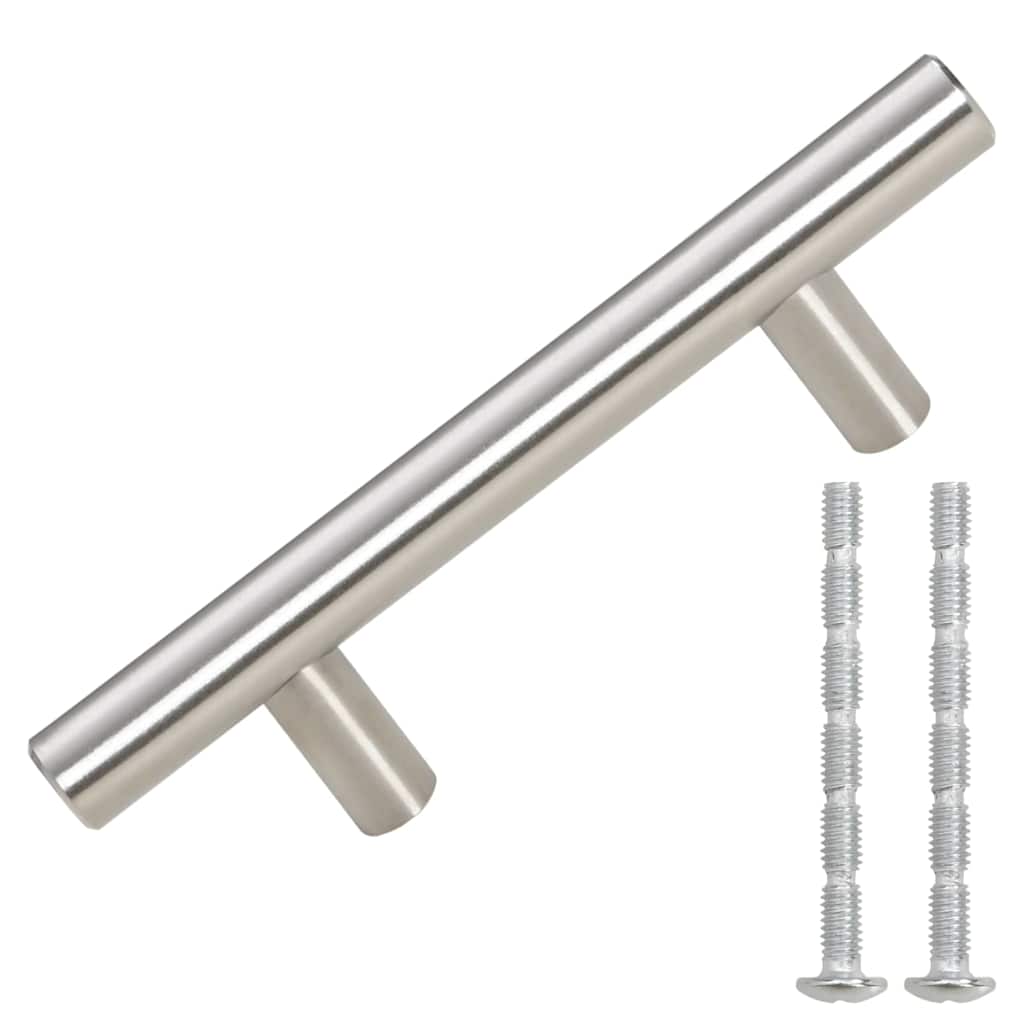 skabshåndtag 10 stk. 64 mm rustfrit stål sølvfarvet