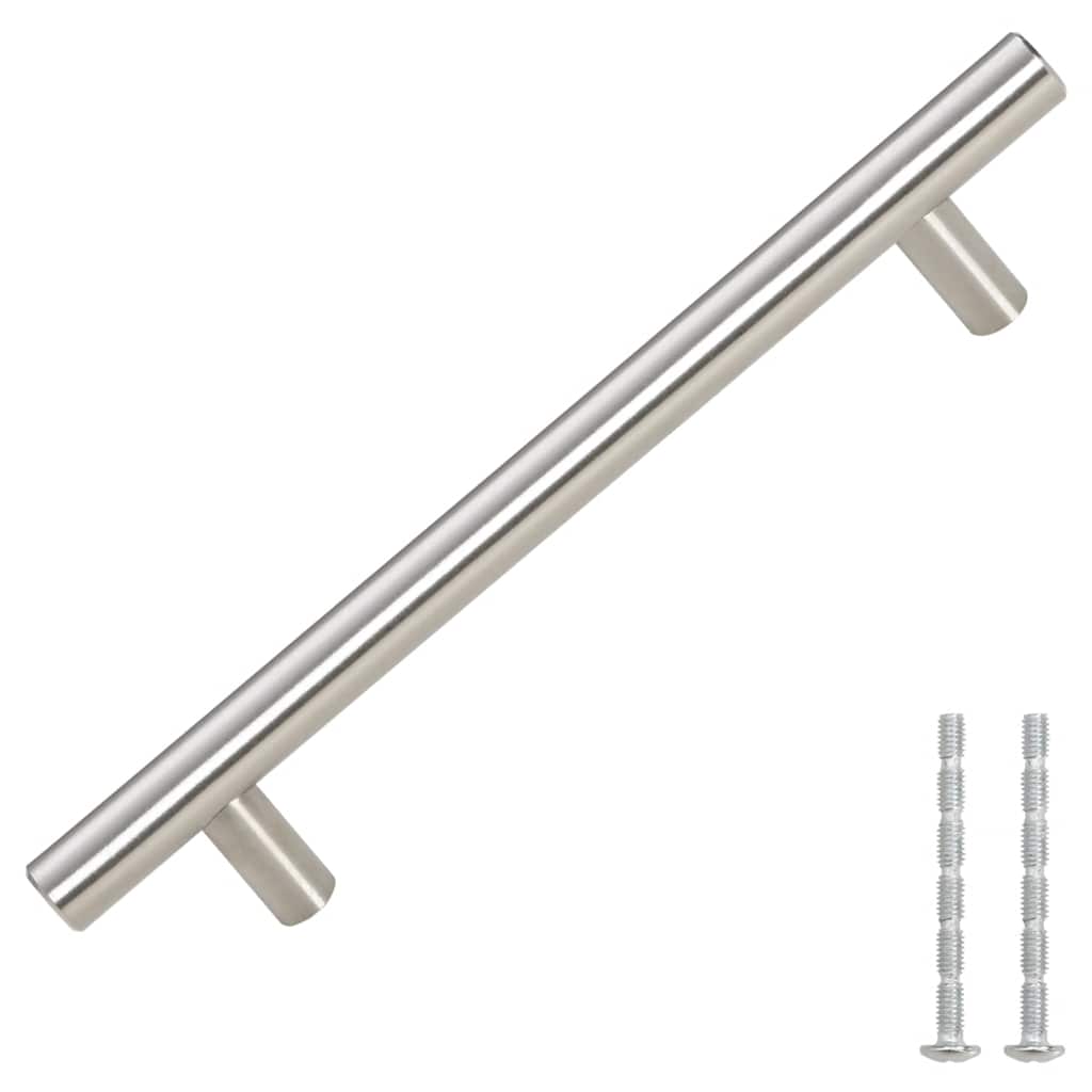 skabshåndtag 10 stk. 128 mm rustfrit stål sølvfarvet