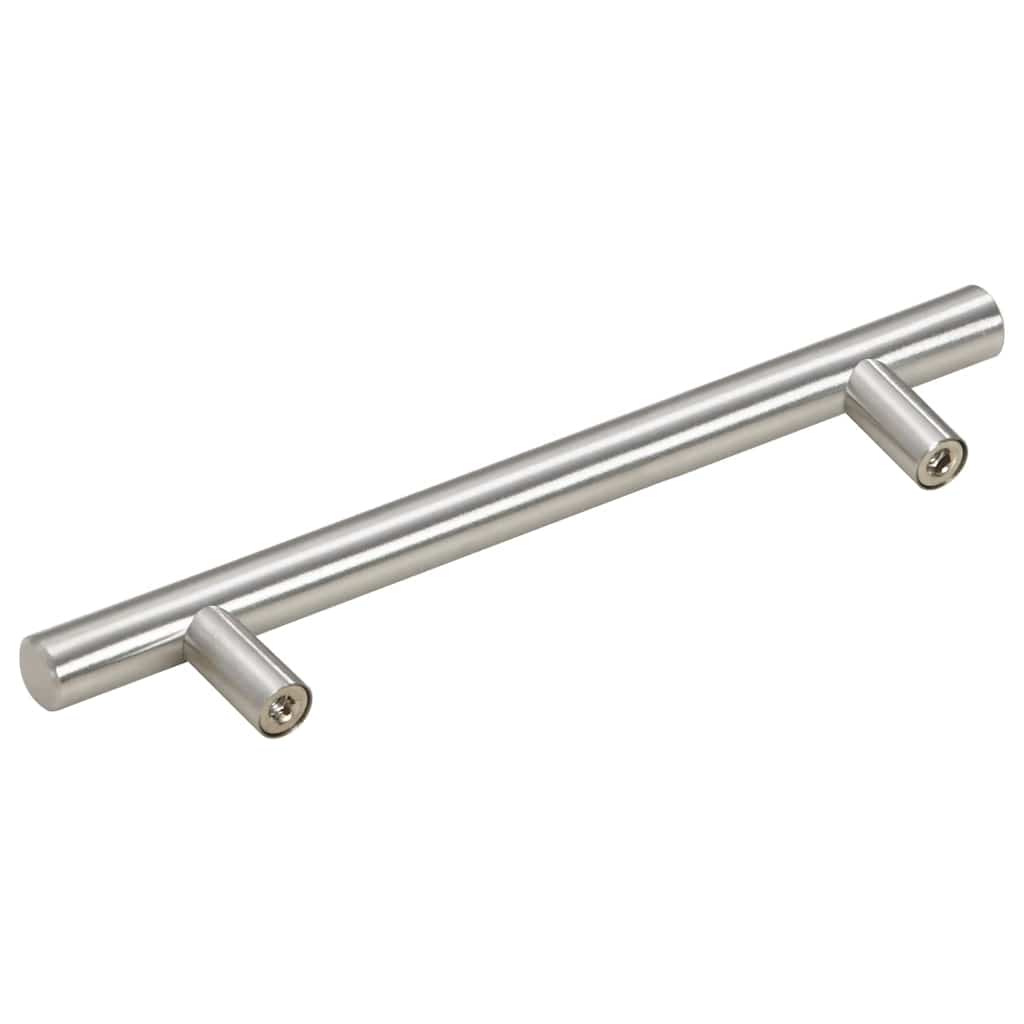 skabshåndtag 10 stk. 128 mm rustfrit stål sølvfarvet