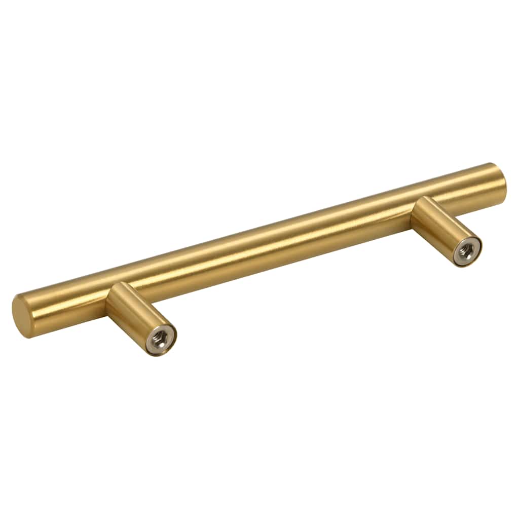 skabshåndtag 10 stk. 96 mm rustfrit stål guldfarvet
