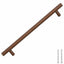 skabshåndtag 5 stk. 192 mm rustfrit stål bronzefarvet