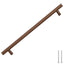 skabshåndtag 5 stk. 224 mm rustfrit stål bronzefarvet