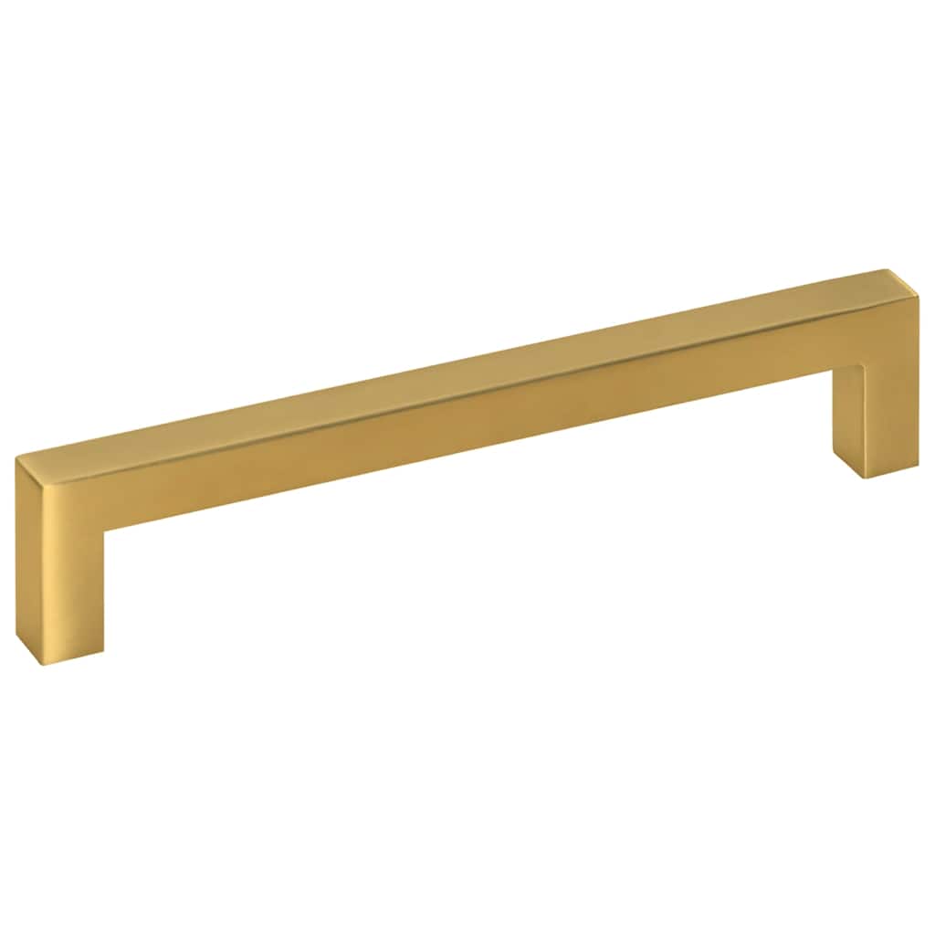 skabshåndtag 10 stk. 160 mm rustfrit stål guldfarvet