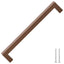 skabshåndtag 5 stk. 224 mm rustfrit stål bronzefarvet