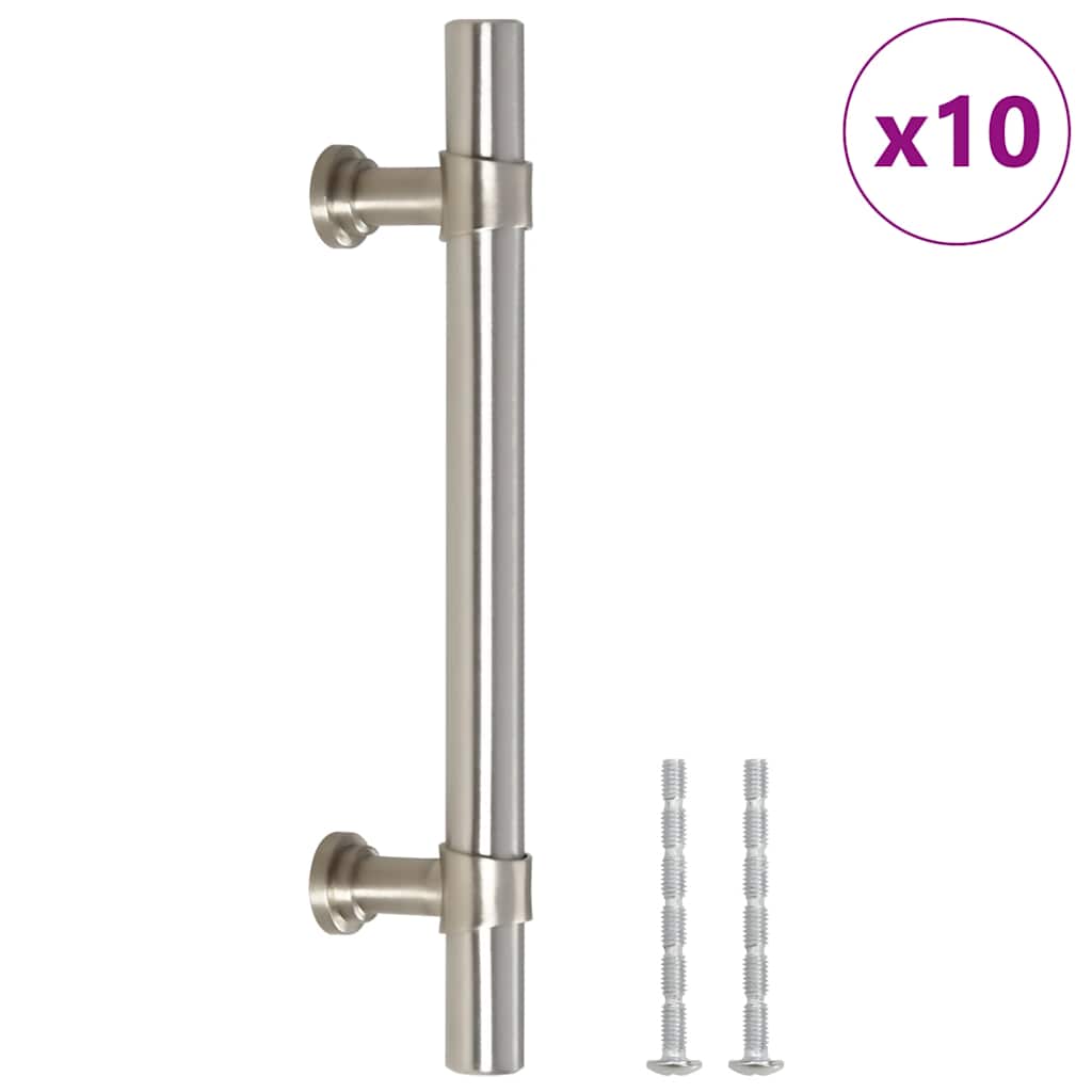skabshåndtag 10 stk. 96 mm rustfrit stål sølvfarvet