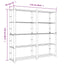 opbevaringsreol 5 hylder 170x38x170 cm massivt fyrretræ brun