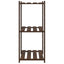 opbevaringsreol 3 hylder 60x38x90 cm massivt fyrretræ brun