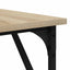 skrivebord 149x149x75 cm konstrueret træ sonoma-eg