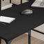 skrivebord 139x139x75 cm konstrueret træ sort