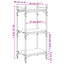 bogreol 3 hylder 40x30x86 cm konstrueret træ brun