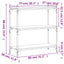 bogreol med 3 hylder 80x30x86 cm konstrueret træ sort