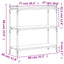 bogreol 3 hylder 80x30x86 cm konstrueret træ grå sonoma-eg