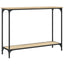 konsolbord 101x30,5x75 cm konstrueret træ sonoma-eg