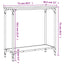 konsolbord 75x30,5x75 cm konstrueret træ sort