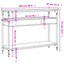 konsolbord med hylde sonoma eg 100x29x75cm konstrueret træ
