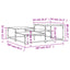 sofabord 107x107x40 cm konstrueret træ sonoma-eg