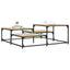 sofabord 107x107x40 cm konstrueret træ sonoma-eg