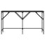 konsolbord 140x29x75 cm konstrueret træ sort