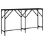 konsolbord 140x29x75 cm konstrueret træ sort