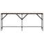 konsolbord 180x29x75 cm konstrueret træ røget egetræsfarve