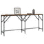 konsolbord 180x29x75 cm konstrueret træ røget egetræsfarve