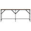 konsolbord 180x29x75 cm konstrueret træ brun egetræsfarve