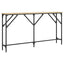 konsolbord 140x23x75 cm konstrueret træ sonoma-eg