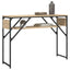 konsolbord med hylde 105x30x75 cm konstrueret træ sonoma-eg