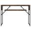konsolbord med hylde 105x30x75 cm konstrueret træ røget eg