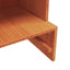 skoreol 52x30x104 cm massivt fyrretræ gyldenbrun